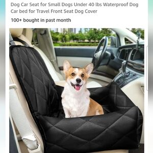 Dog car seat size 55 and under black